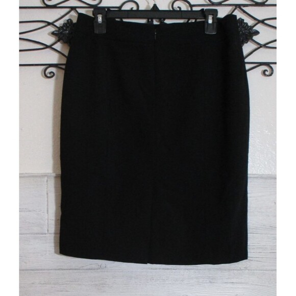Calvin Klein Skirt women's Size 8 Black Back Slit Lined - Picture 2 of 6